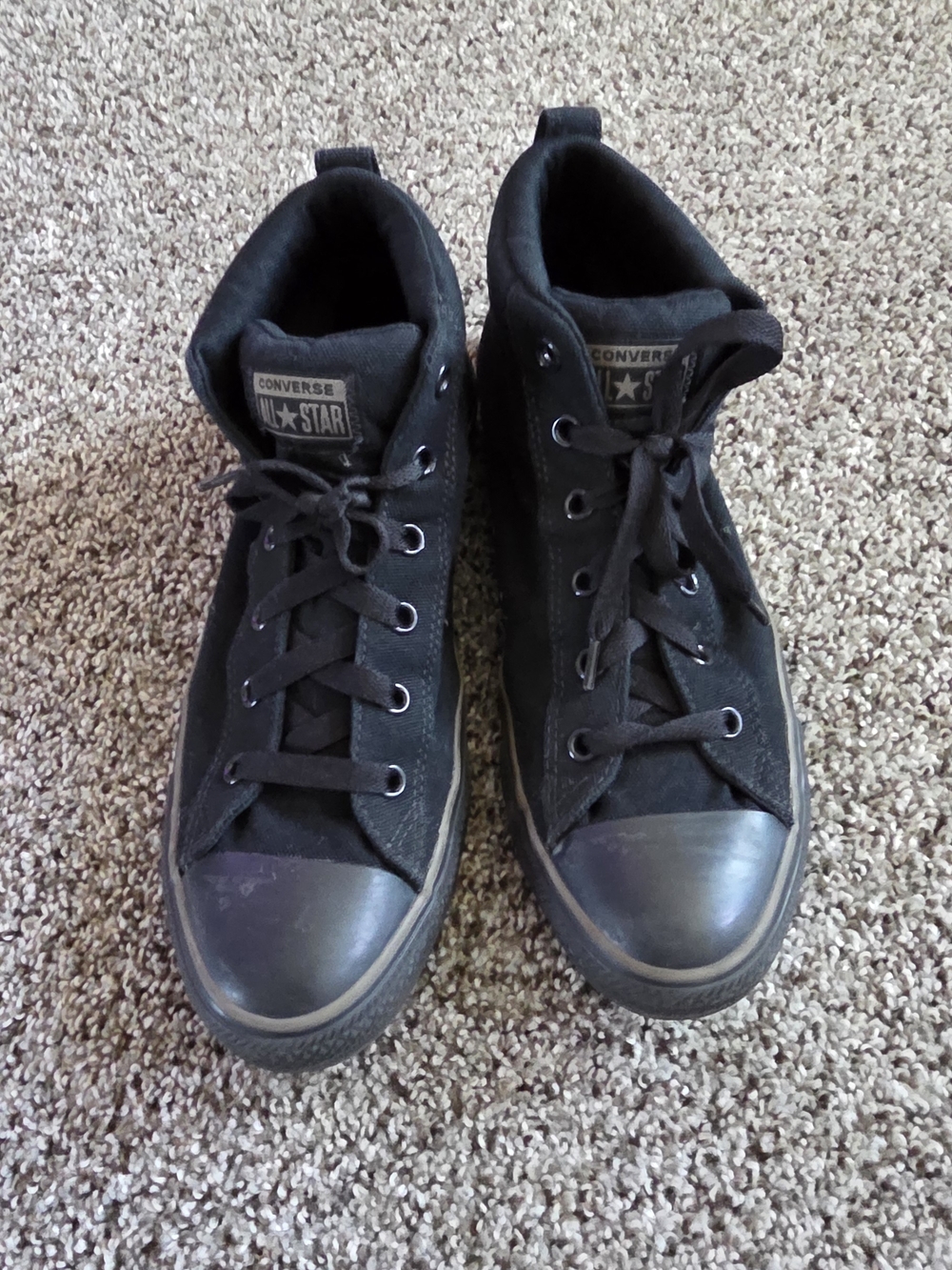 Converse Black High Top Canvas Sneakers